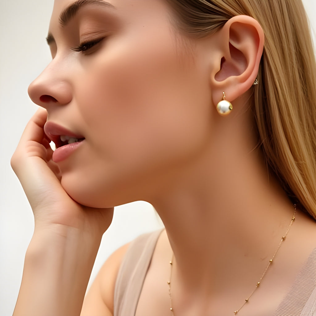 10k bead station chain necklace for women, real gold chain women, goldnboys 1mm 18 inches