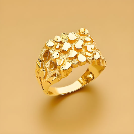 14K Yellow Gold Men's Nugget Ring, 14K solid Gold Men's Nugget Ring,
goldnboys,
goldnboys.com,
mens rings,
solid gold rings for men,
stylish nugget ring for men,
jewelry,
mens fashion,
must have rings men,
dad gift,
git for him,
solid gold ring,
14k solid gold rings or men.