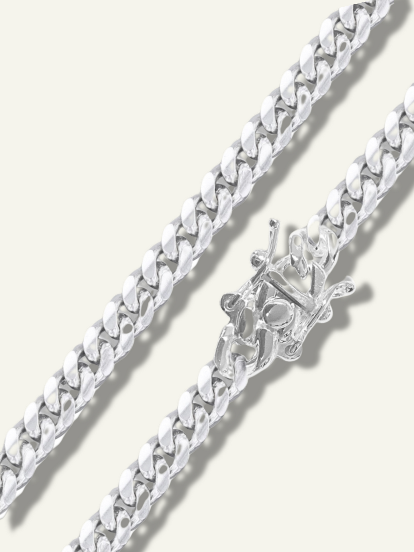 10.3mm Sterling Silver Miami Cuban Link necklace for men. 925 silver necklace for men, heavy silver necklace for men, solid miami link necklace for men, goldnboys, goldnboys.com, 10mm bracelet for men, 5.7mm Miami necklace for mem, 6.8mm miami necklace for men.