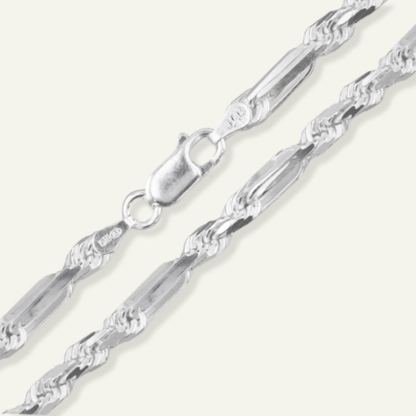 925 Sterling Silver 6mm FigaRope Bracelet for men, 925 Sterling Silver 6mm FigaRope Bracelet for women, 925 Sterling Silver 6mm FigaRope Bracelet unisex, goldnboys.