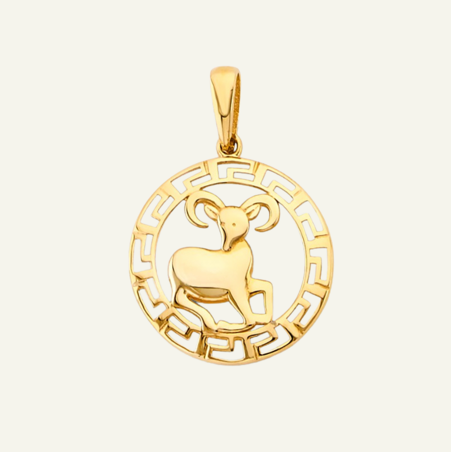 14K Aries Zodiac Sign Pendant, goldnboys, real gold jewelry, 14k gold zodiac pendant, unique zodiac pendant, solid gold pendants, yellow gold pendant, yellow gold zodiac pendant, 14k gold round pendant, real gold unreal prices.