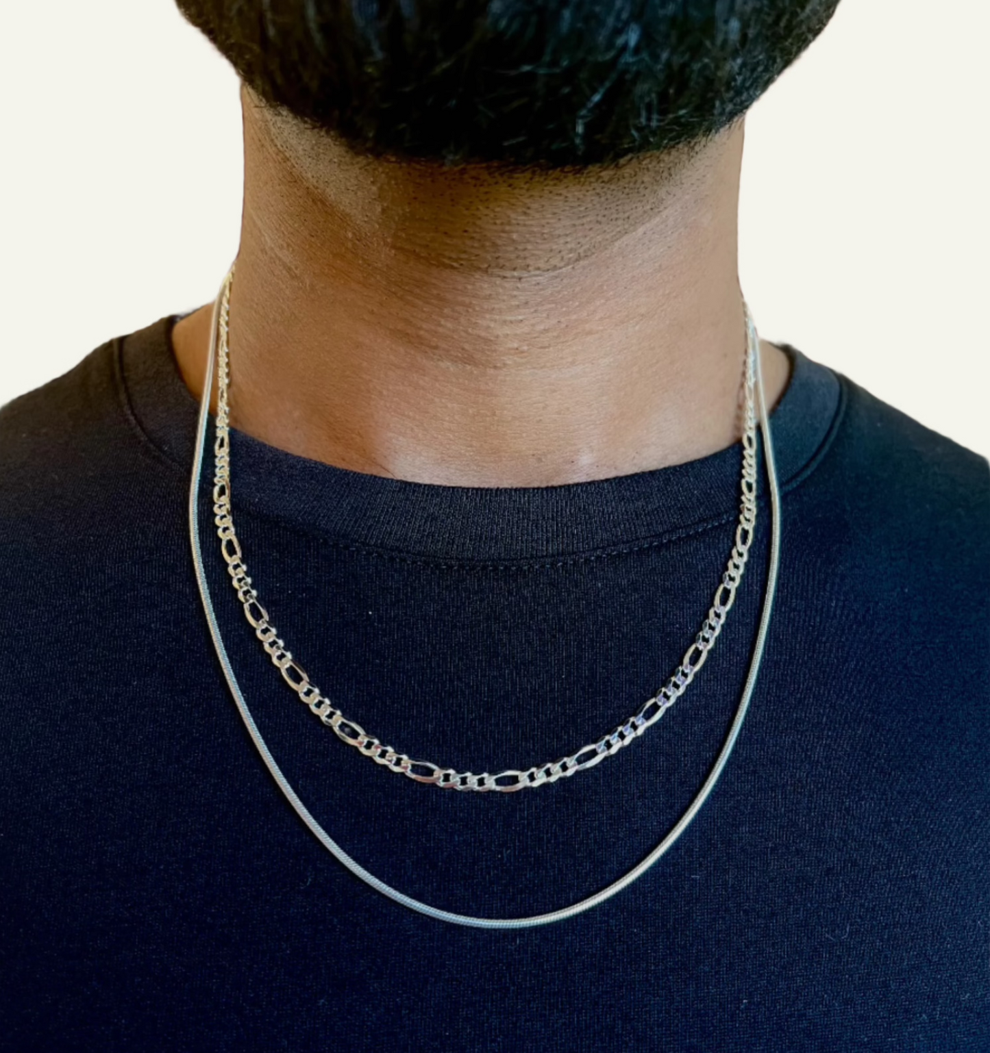 Silver Figaro Chain