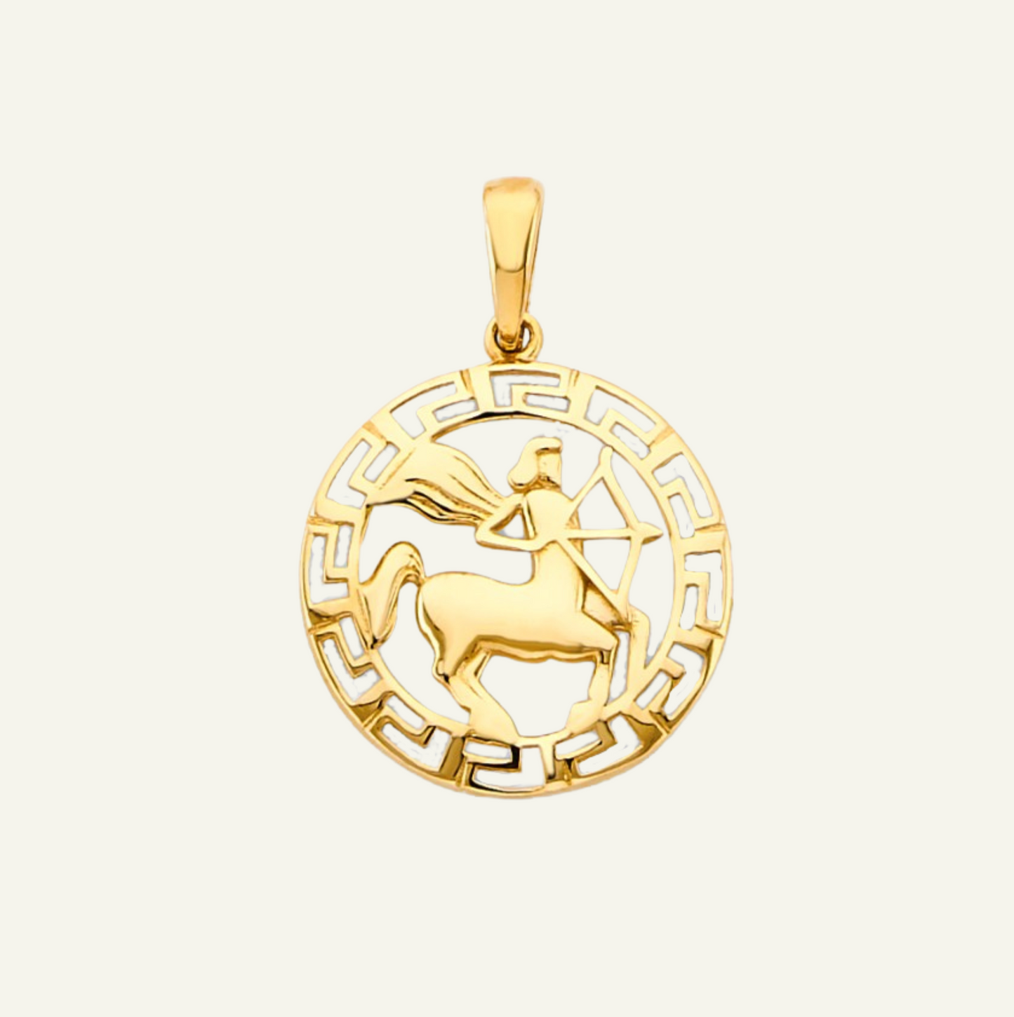 14K Sagittarius Zodiac Sign Pendant, goldnboys, real gold jewelry, 14k gold zodiac pendant, unique zodiac pendant, solid gold pendants, yellow gold pendant, yellow gold zodiac pendant, 14k gold round pendant, real gold unreal prices.