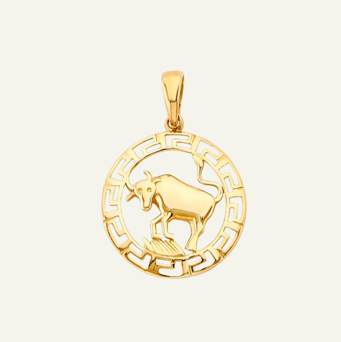 14K Taurus Zodiac Sign Pendant, goldnboys, real gold jewelry, 14k gold zodiac pendant, unique zodiac pendant, solid gold pendants, yellow gold pendant, yellow gold zodiac pendant, 14k gold round pendant, real gold unreal prices.