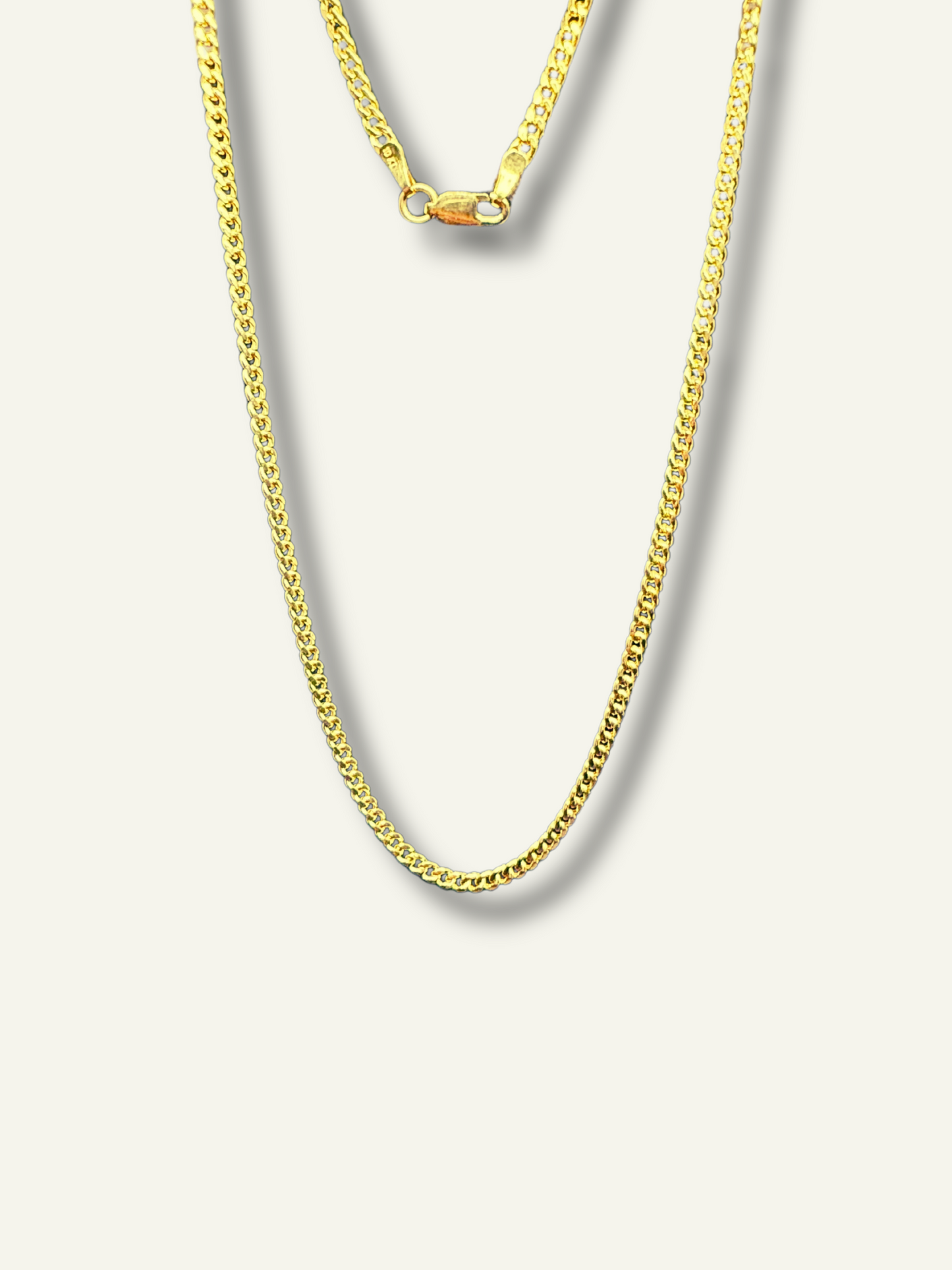 Yellow Gold Cuban Curb Link Chain