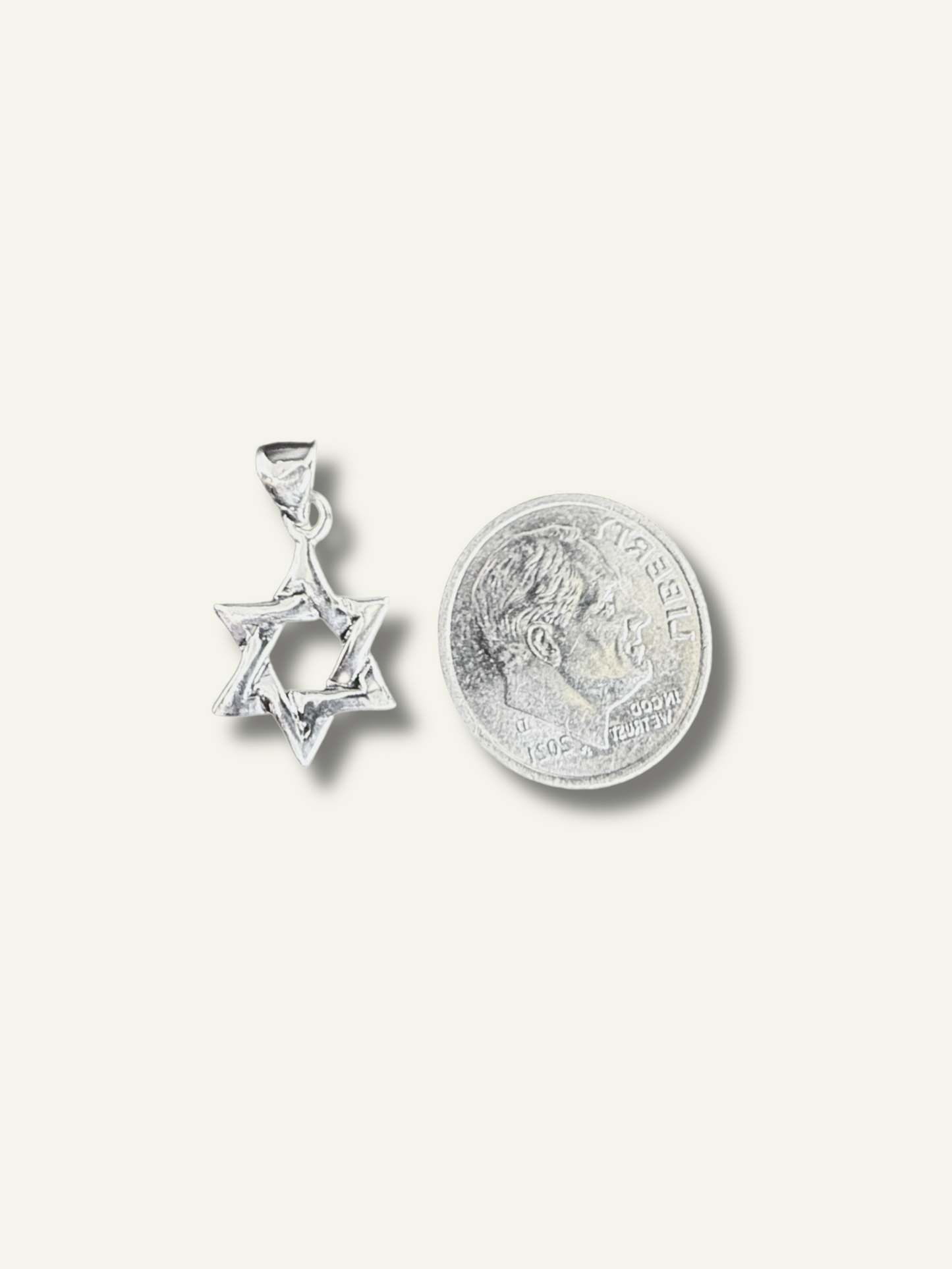 Silver Star of David Pendant