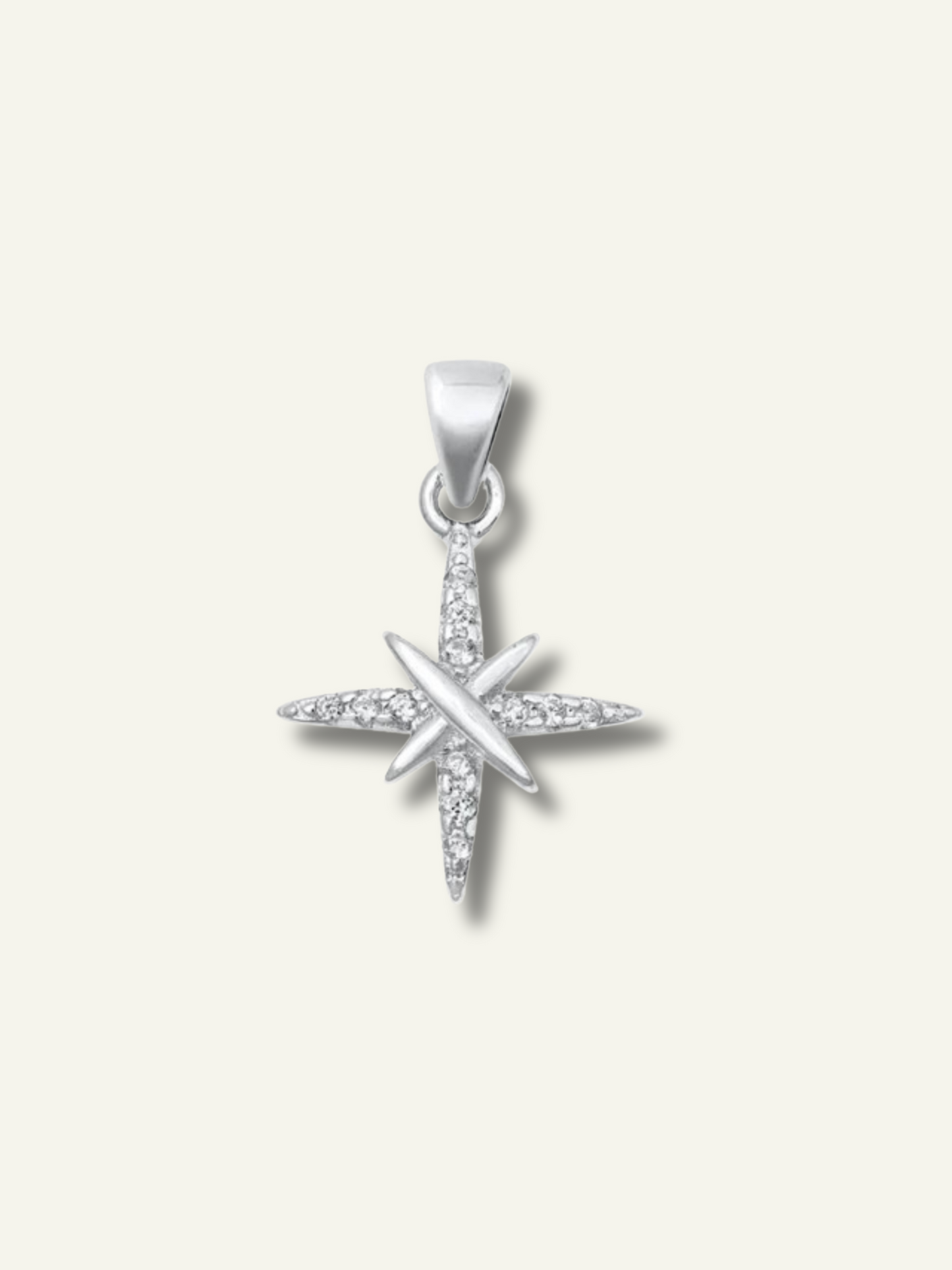 Silver North Star Pendant