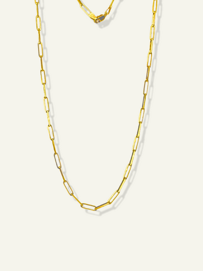 10k yellow gold paperclip chain for men, 10k gold paperclip chain for men, gold paperclip chain for men, paperclip chain for men, 2.8mm 10k yellow gold paperclip chain for men, gold chains for men, gift for him, gift ideas for husband, last minute gift for boyfriend, goldnboys, goldnboys.com.