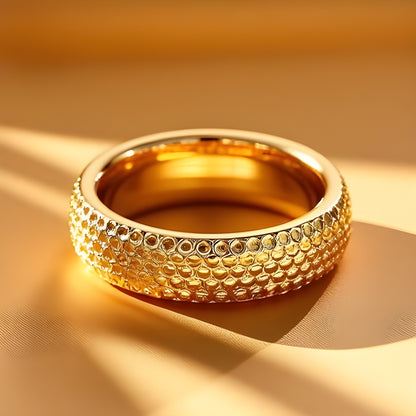 14K Yellow Gold Wedding Band, 14K Yellow Gold Diamond Cut Wedding Band, wedding band for men, ring for husband, stylish band for man, stylish wedding band for man