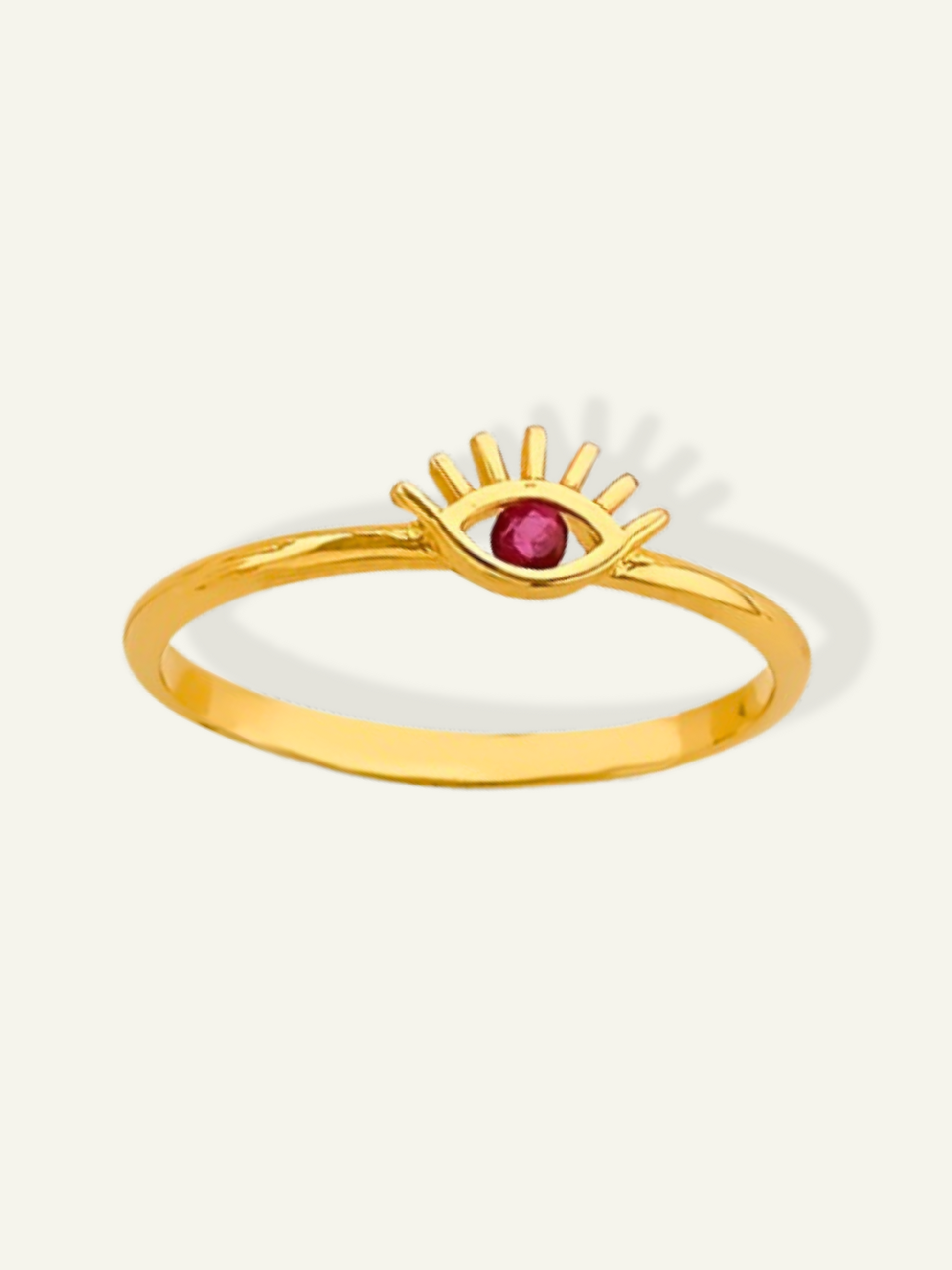 14K Yellow Gold Evil Eye Ring for men, rings for her, rings for him, ring for mother, rings for sister, mothers  day gift, real gold rings, 14k gold rings, dainty rings, evil aye rings, thin blue evil eye ring, goldnboys, goldnboys.com, unisex rings, evil eye ring for men.
