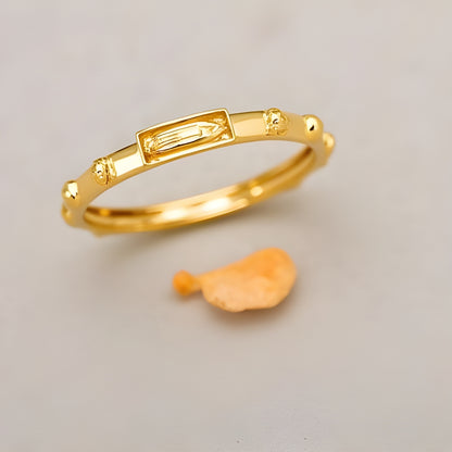 14K Yellow Gold Rosary Eternity band, religious rings, rings for him, rings for father, rings for brother, fathers day gift, real gold rings, 14k gold rings, dainty rings, cross rings, thin cross ring, goldnboys, goldnboys.com, gift her her, faith ring, unisex rings, yellow gold rings, Virgin Mary ring.