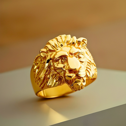 14k mens lion ring, mens gold rings, solid gold rings for men, goldnboys, goldnboys.com, unique rings for men, solid gold for men, gift for him, gift ideas for men.
