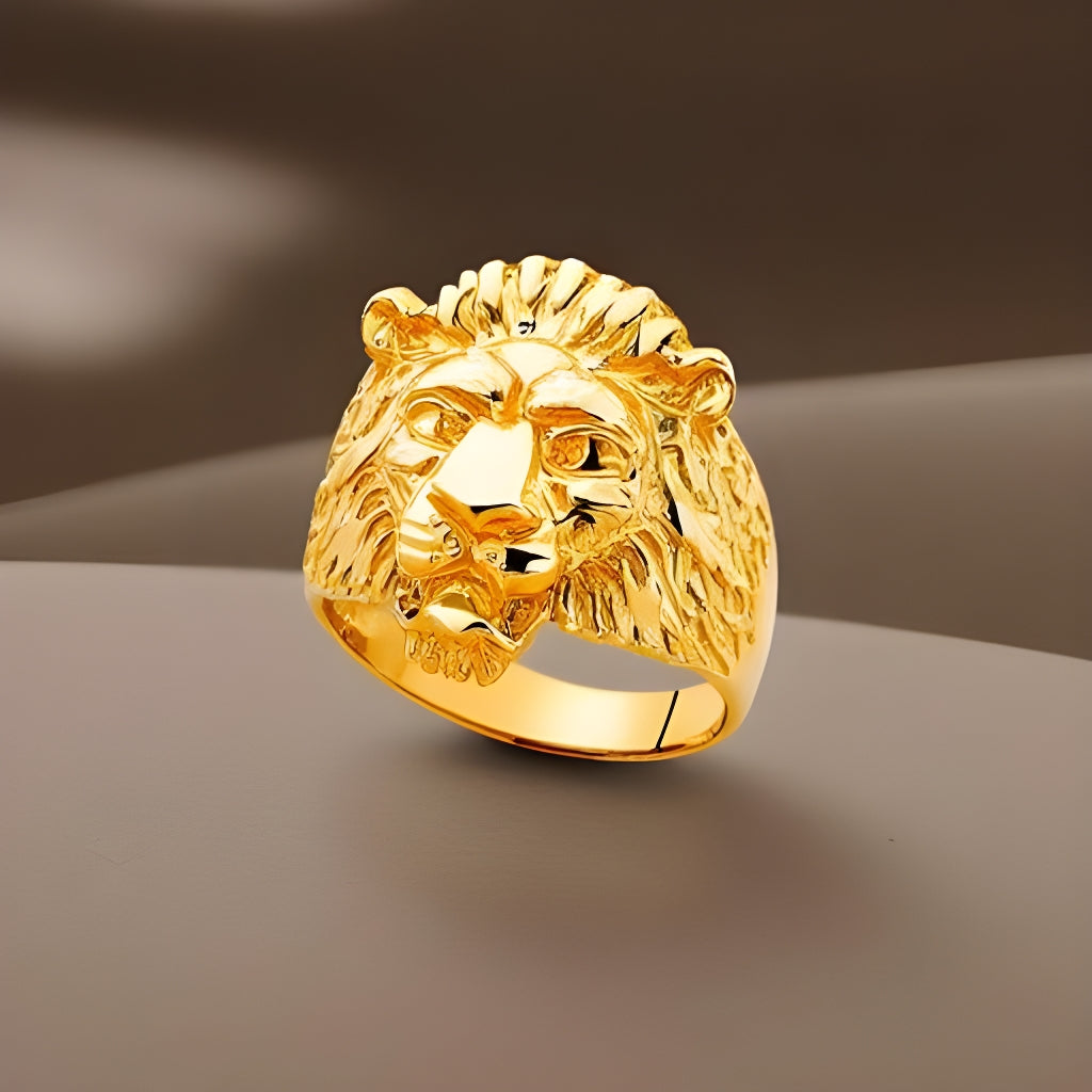 14k mens lion ring, mens gold rings, solid gold rings for men, goldnboys, goldnboys.com, unique rings for men, solid gold for men, gift for him, gift ideas for men.