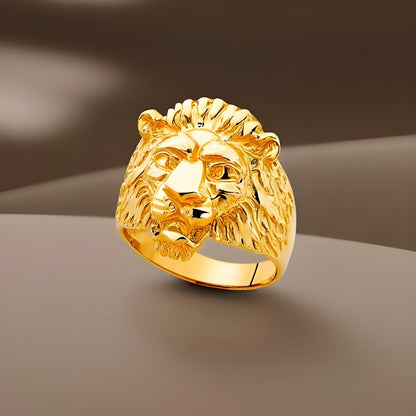 14k mens lion ring, mens gold rings, solid gold rings for men, goldnboys, goldnboys.com, unique rings for men, solid gold for men, gift for him, gift ideas for men.
