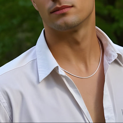 3mm Sterling Silver Popcorn Mesh Chain Necklace for men, silver chains for men, silver chain for man, italian silver chains, fathers day gift ideas, gift for her, goldnboys, goldnboys.com