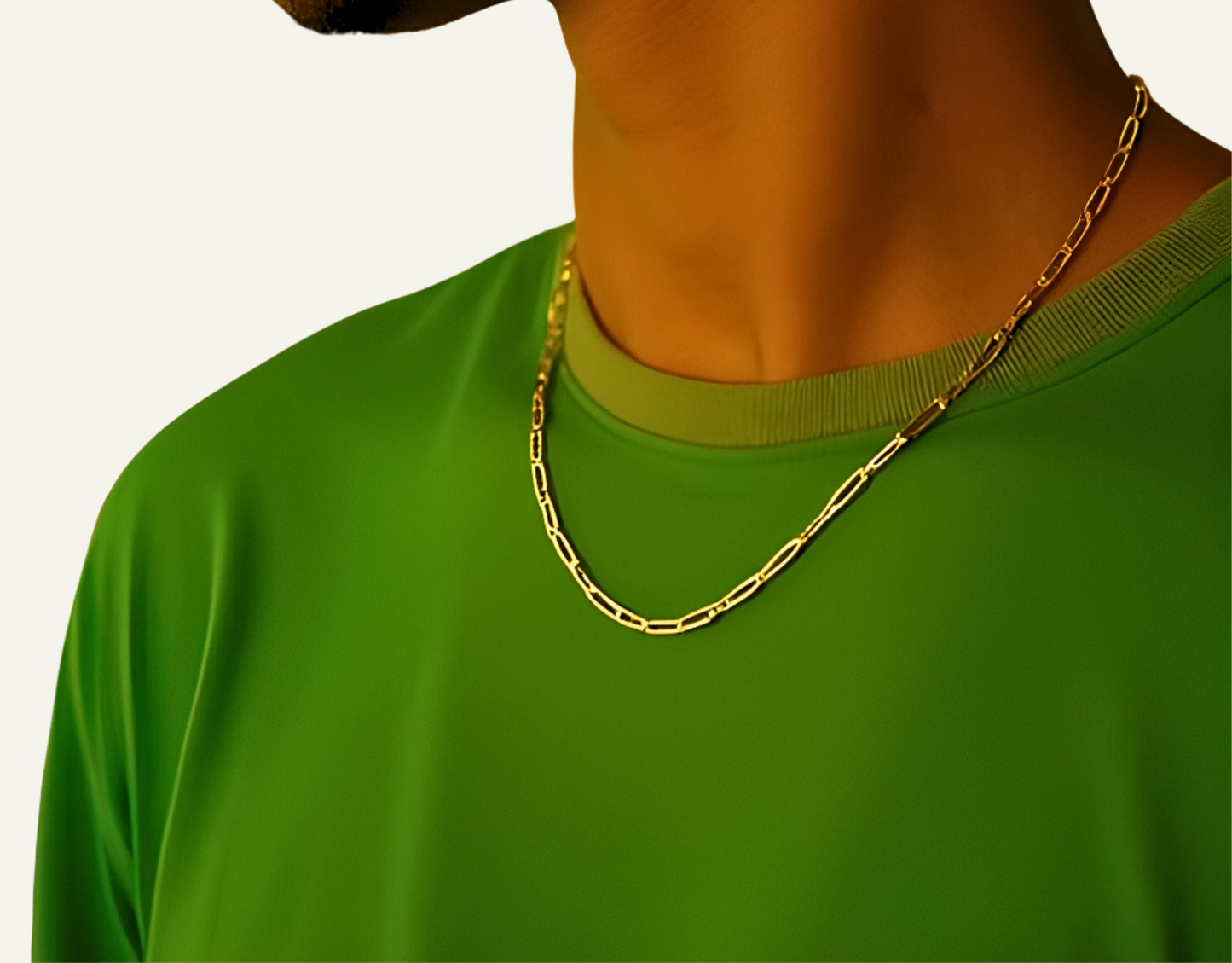 10k yellow gold paperclip chain for men, 10k gold paperclip chain for men, gold paperclip chain for men, paperclip chain for men, 2.8mm 10k yellow gold paperclip chain for men, gold chains for men, gift for him, gift ideas for husband, last minute gift for boyfriend, goldnboys, goldnboys.com.