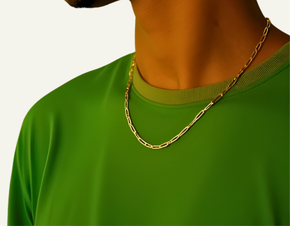 10k yellow gold paperclip chain for men, 10k gold paperclip chain for men, gold paperclip chain for men, paperclip chain for men, 2.8mm 10k yellow gold paperclip chain for men, gold chains for men, gift for him, gift ideas for husband, last minute gift for boyfriend, goldnboys, goldnboys.com.