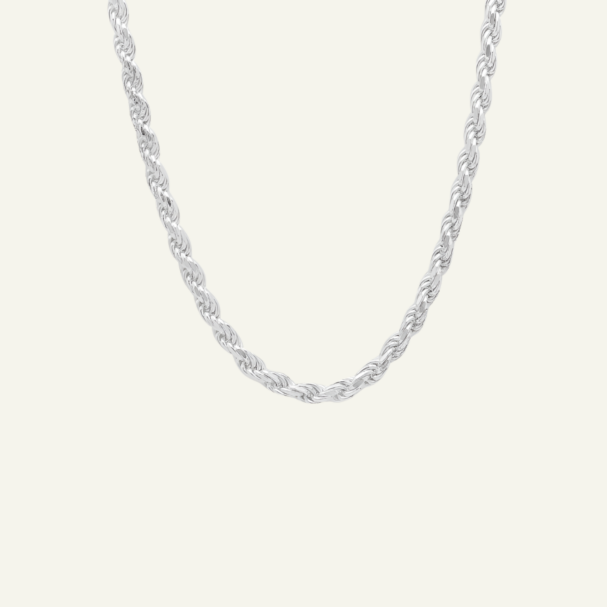Sterling Silver 1.5mm Rope Adjustable Chain Necklace (22" or Shorter), solid silver chains, adjustable silver chain for men, 
adjustable silver chain for women,
unisex adjustable silver chains,
goldnboys,
real gold unreal prices.