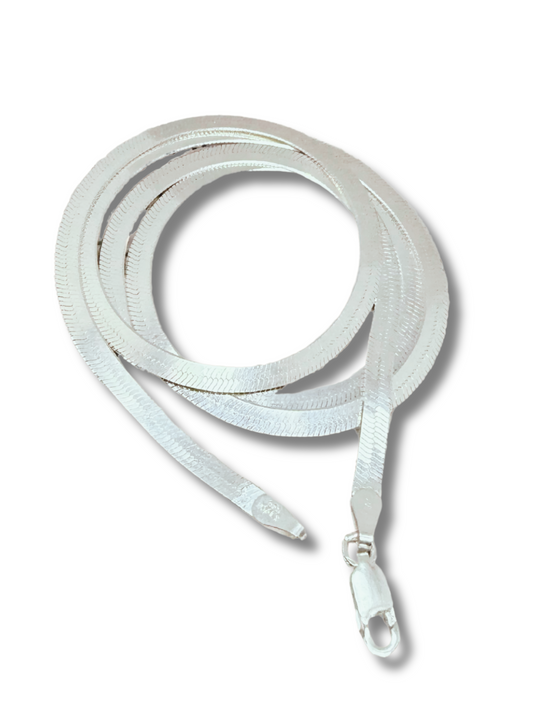Sterling Silver Herringbone Chain Necklace – 3.3mm 20 inches, goldnboys, goldnboys.com, made in Italy silver necklace, made in italy silver chain for men 