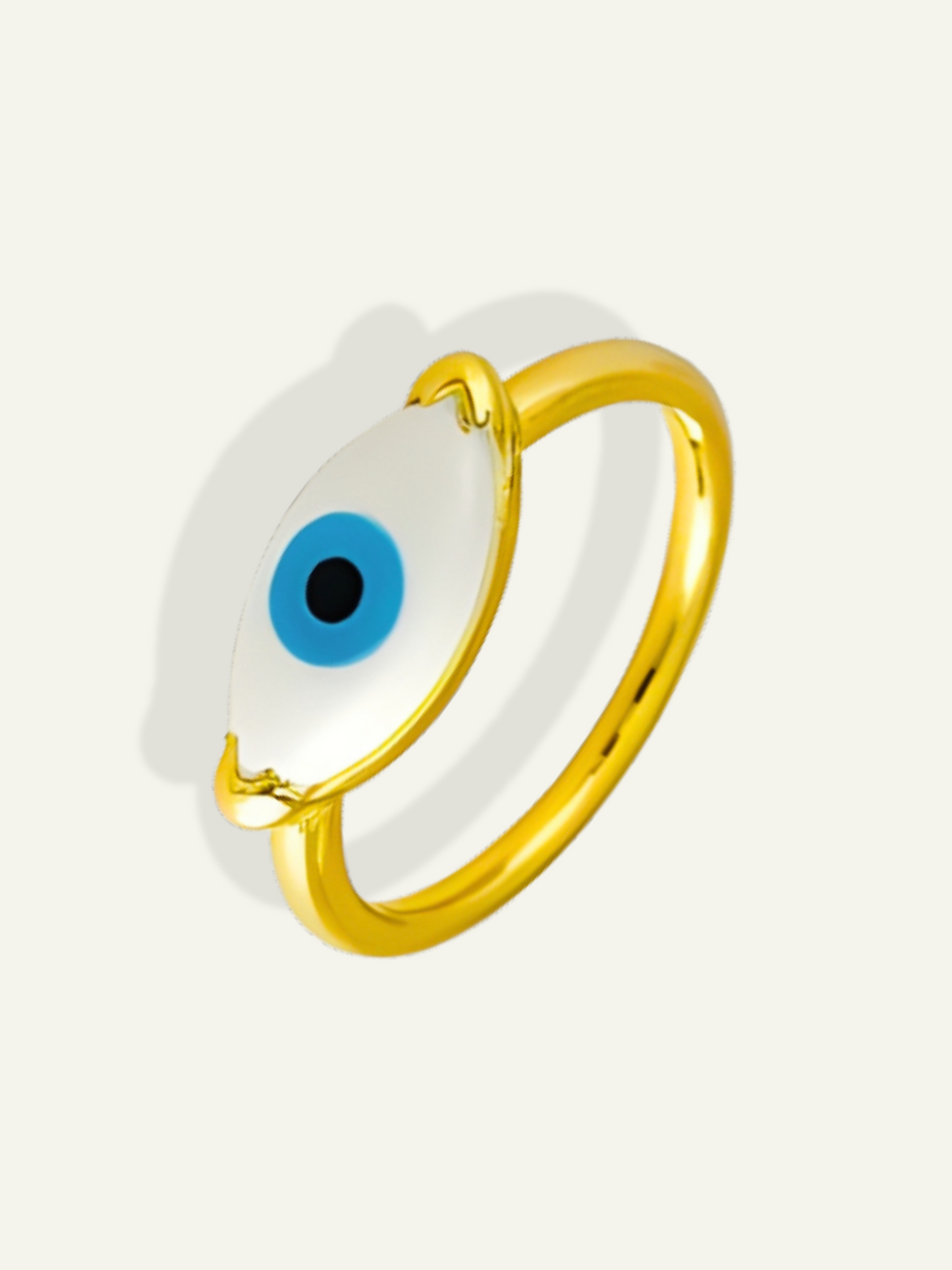14K Yellow Gold Blue Evil Eye Ring for men, rings for her, rings for him, ring for mother, rings for sister, mothers  day gift, real gold rings, 14k gold rings, dainty rings, evil aye rings, thin blue evil eye ring, goldnboys, goldnboys.com, unisex rings, evil eye ring for men.