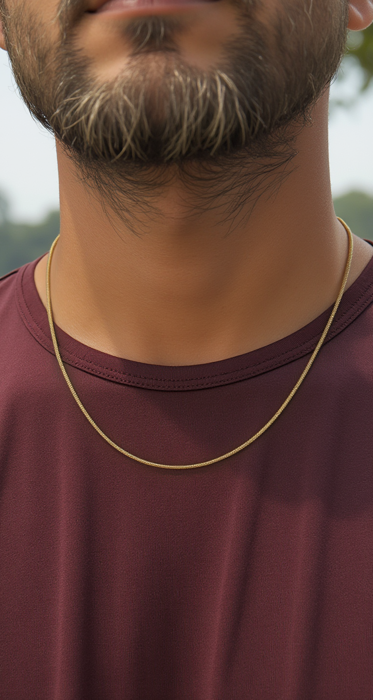 Collar de cadena de caja