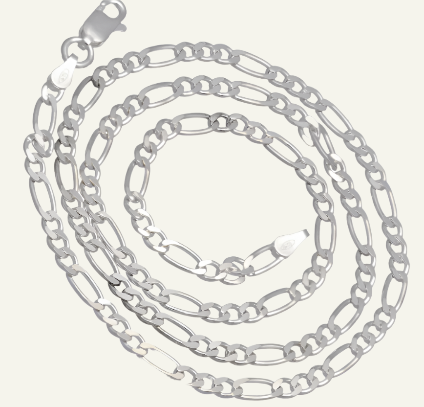 Silver Figaro Chain
