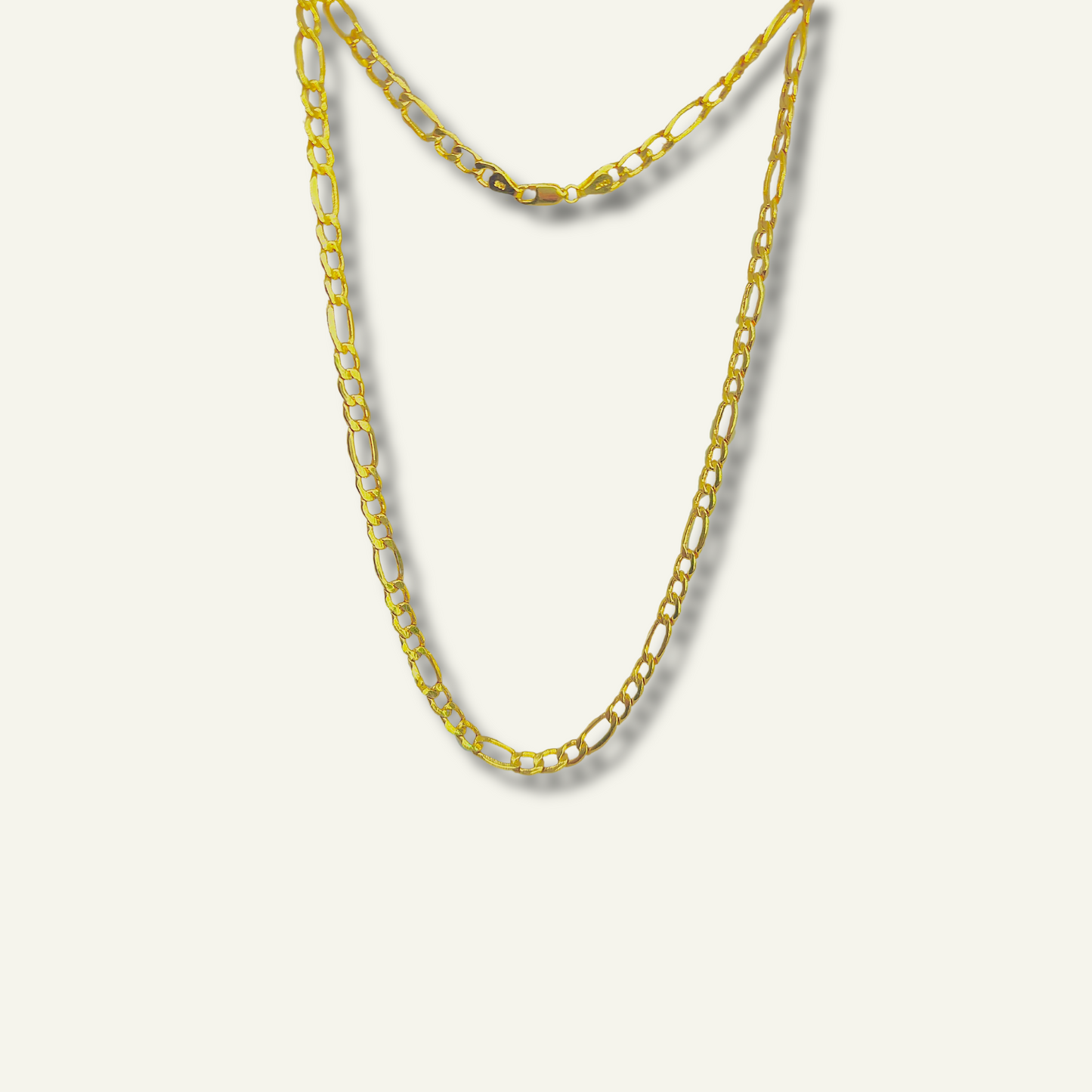 Yellow Gold Figaro Link Chain