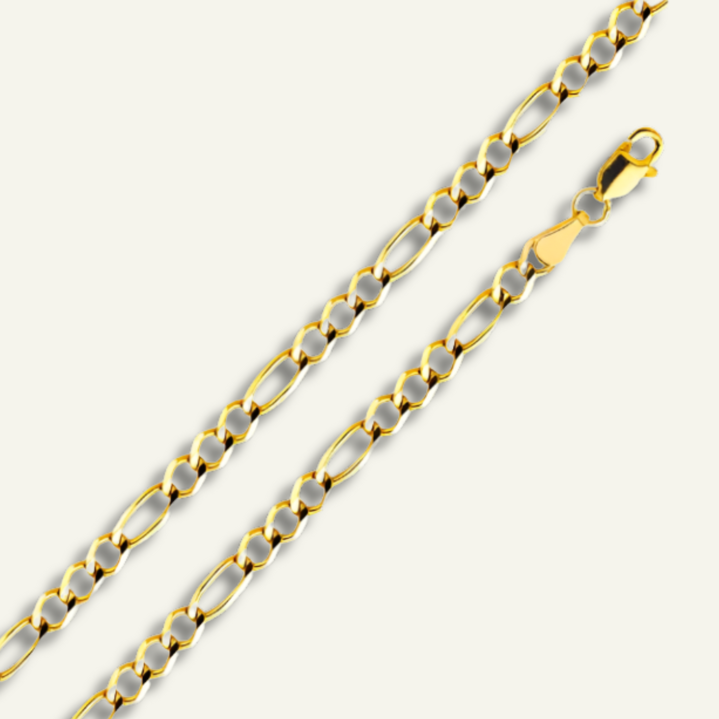 Yellow Gold Figaro Link Chain