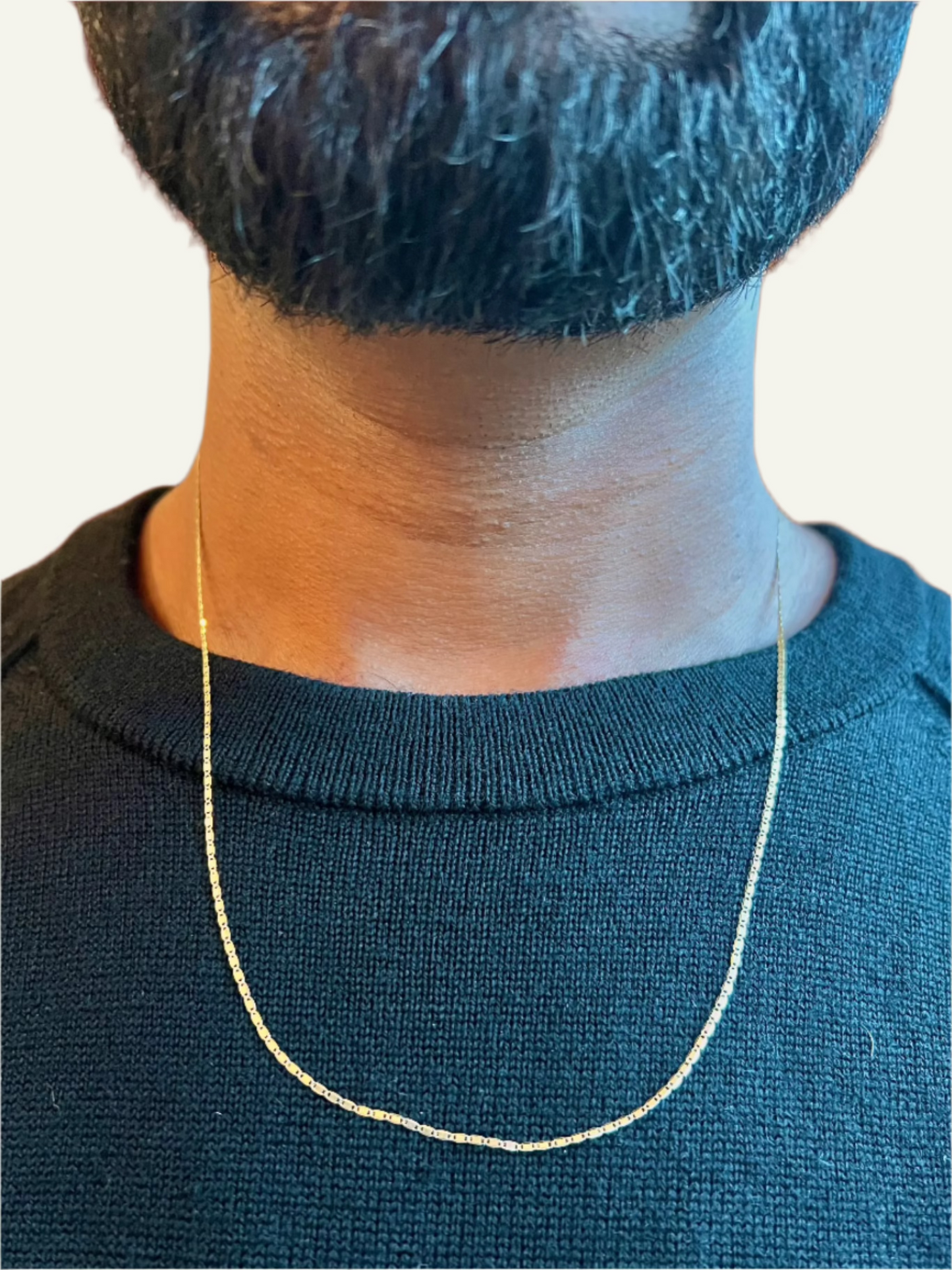 Yellow Gold Valentino Link Chain Necklace
