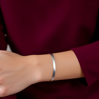 925 Sterling Silver Herringbone Chain Necklace – 3.3mm 22 inches, goldnboys, goldnboys.com, made in Italy silver necklace, made in Italy silver chain for women, 7 inches bracelet, 8 inches bracelet.