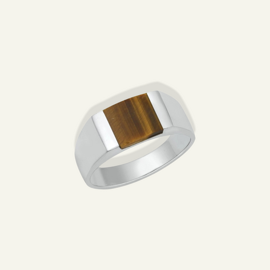 Silver Tiger Eye Ring for men, 925 silver rings for me, solid silver rings, onyx ring, sterling Silver Tiger Eye Ring, sterling silver mens band, unisex rings,