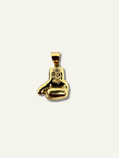 10k Yellow Gold Boxing Glove Pendant