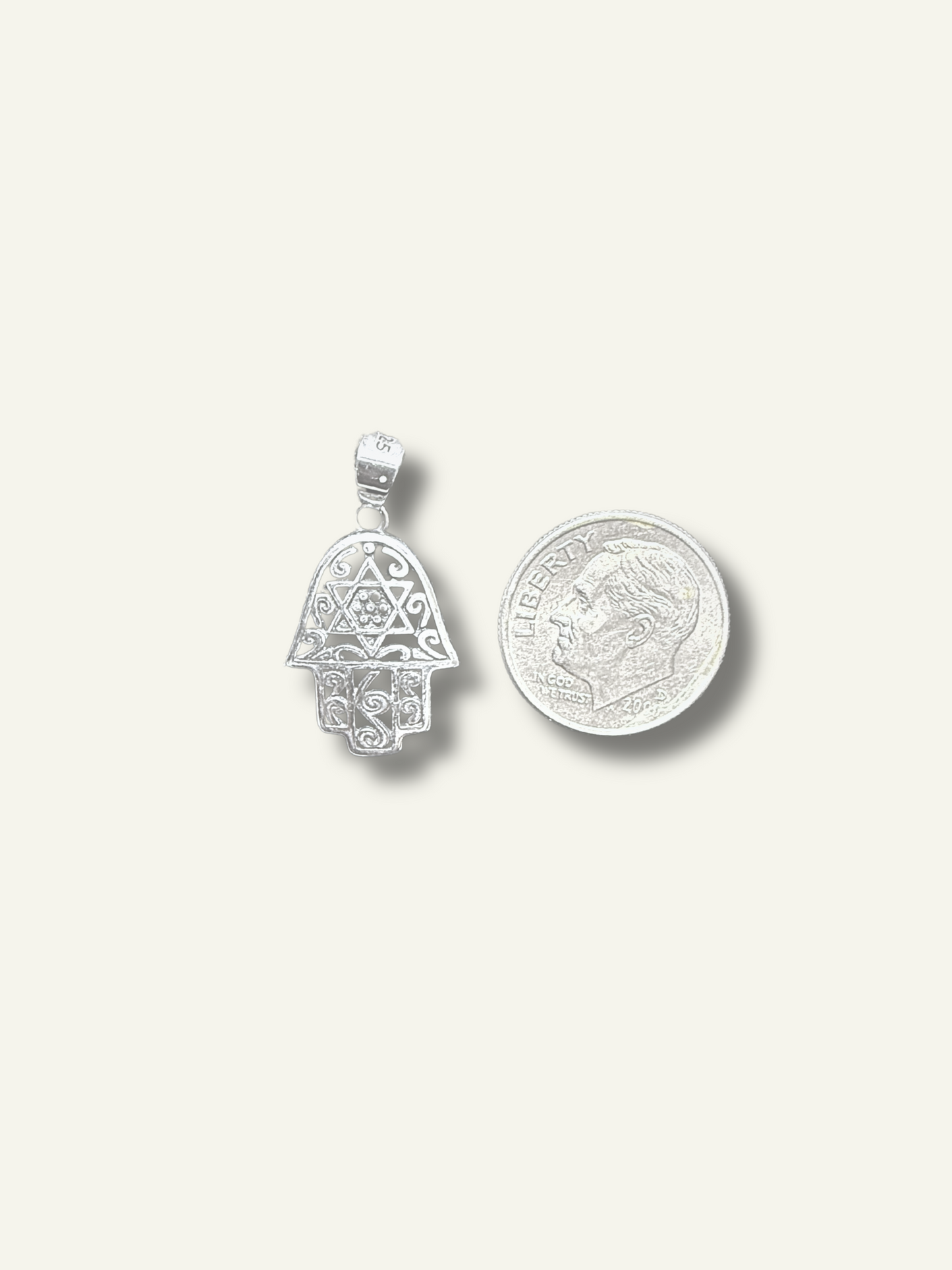 Silver Hamsa Pendant