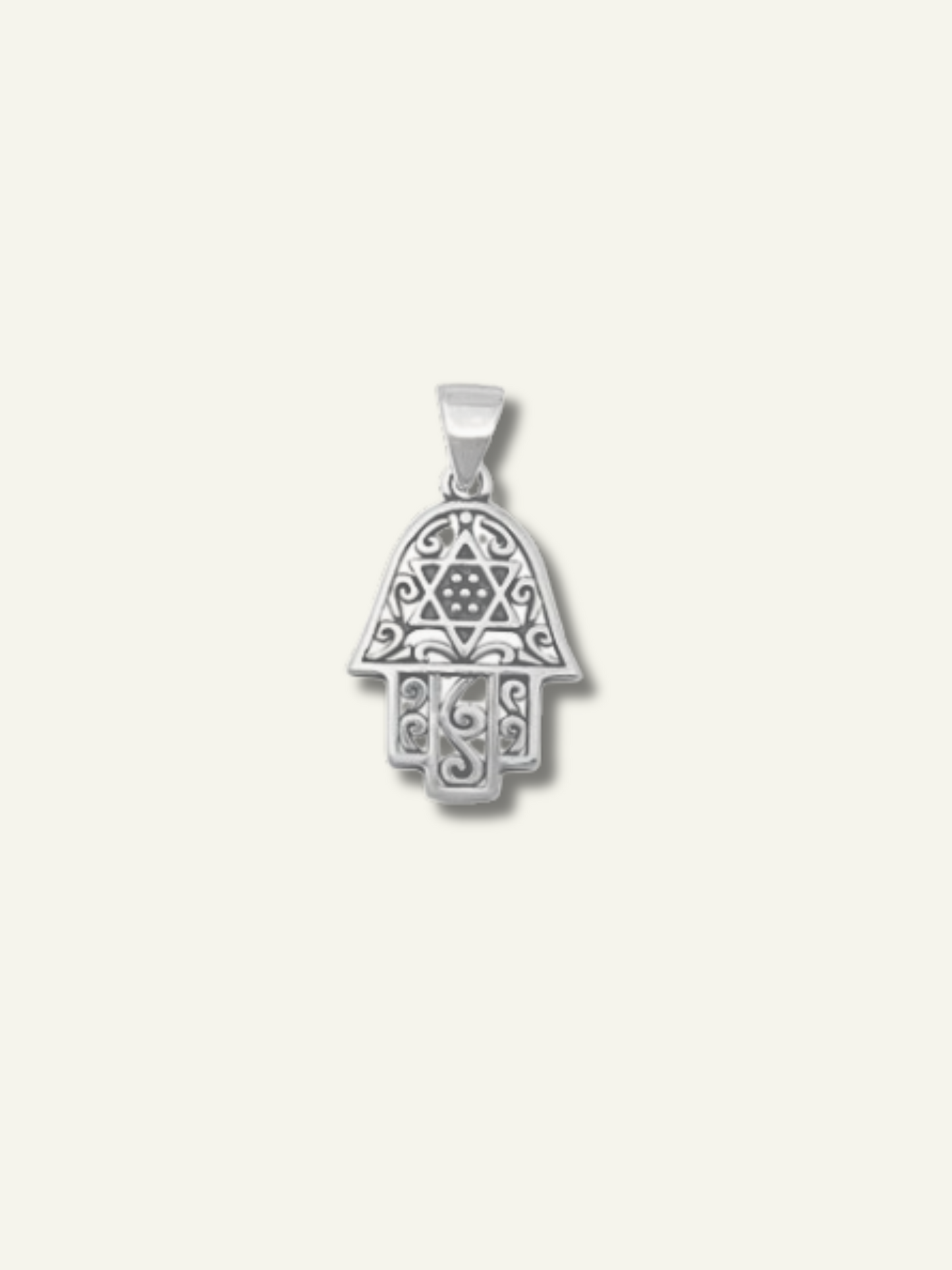 Silver Hamsa Pendant