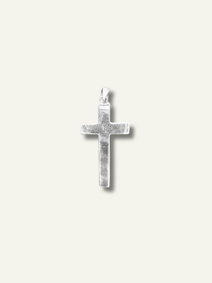 Silver Crucifix Cross Christian Oxidized Pendant