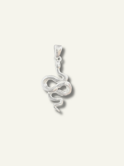 Silver Snake Pendant