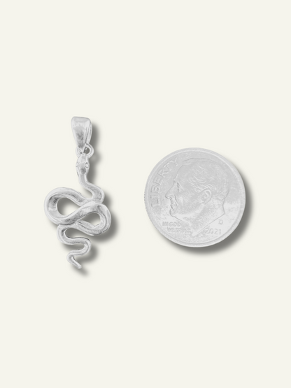 Silver Snake Pendant