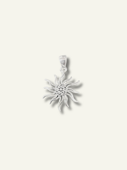 Sterling Silver Sun Pendant