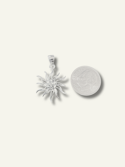 Sterling Silver Sun Pendant