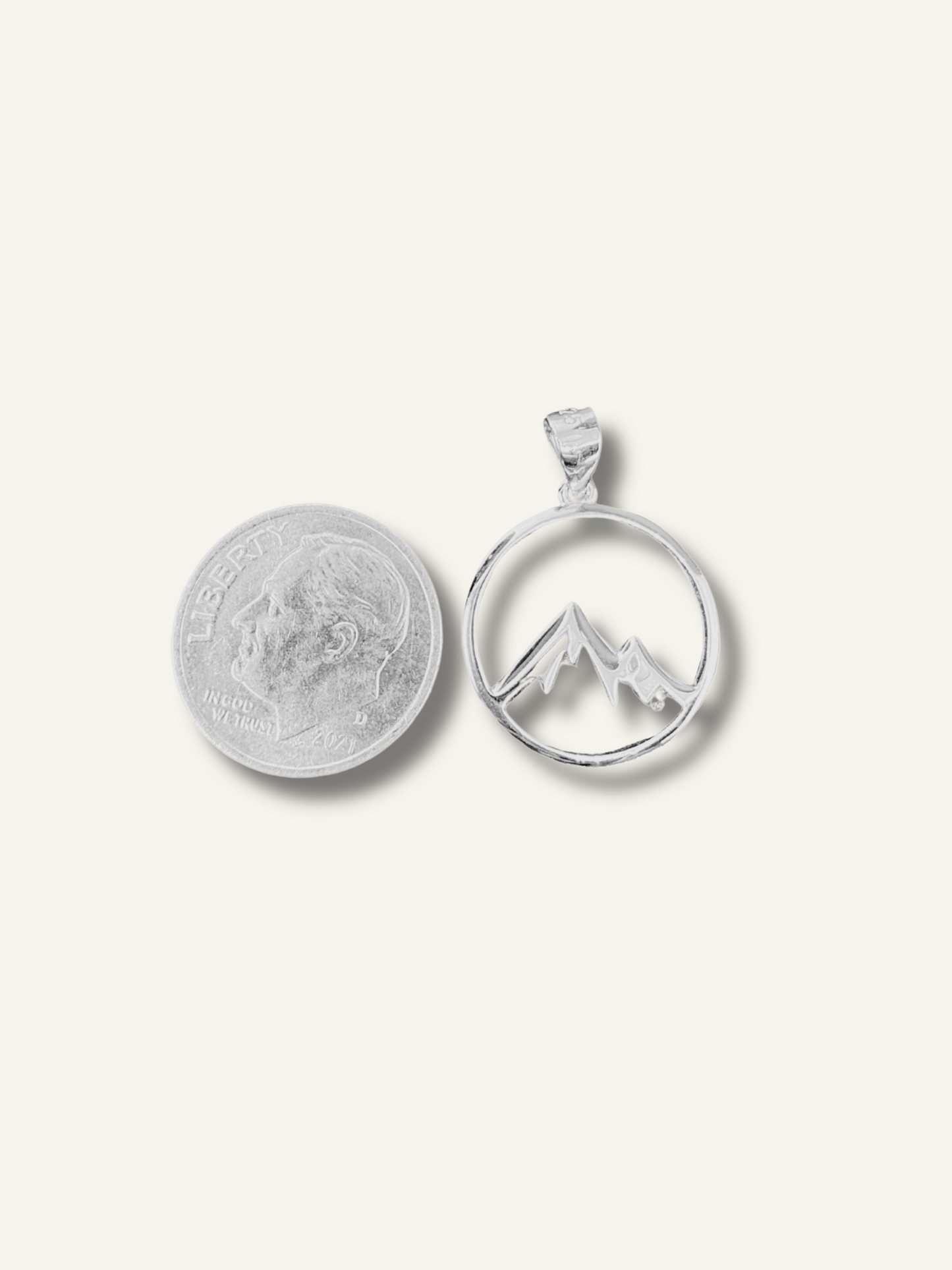 Sterling Silver Mountain Pendant