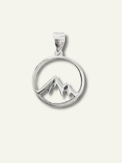 Sterling Silver Mountain Pendant