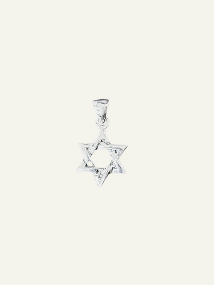 Silver Star of David Pendant