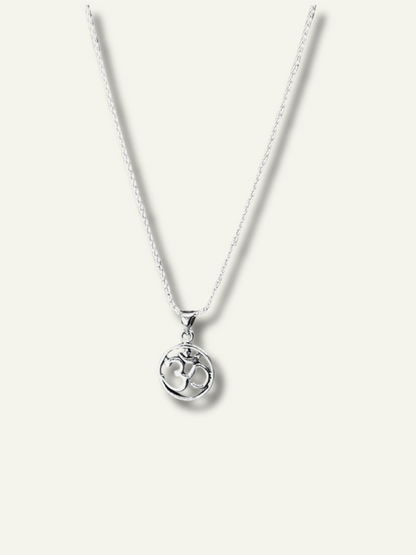 Silver Om Symbol Pendant