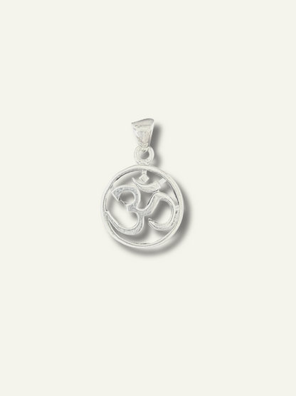 Silver Om Symbol Pendant
