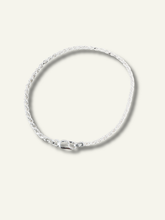 Silver Rope Bracelet