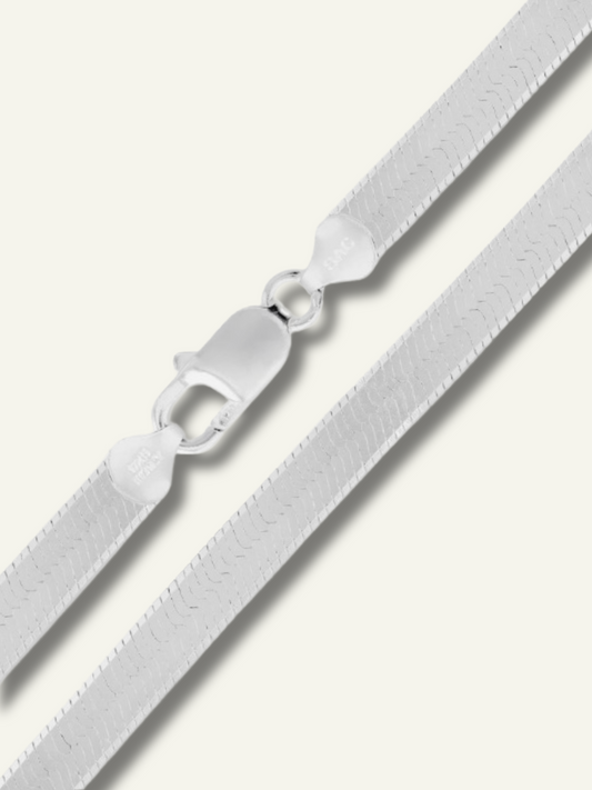Sterling Silver Herringbone Chain Necklace – 3.3mm 22 inches, goldnboys, goldnboys.com, made in Italy silver necklace, made in Italy silver chain for women, 7 inches bracelet, 8 inches bracelet.